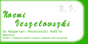 noemi veszelovszki business card